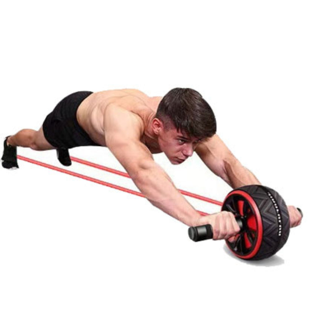 Rouleau abdominal antidérapant – Ab Wheel gainage & abdominaux | 3 couleurs