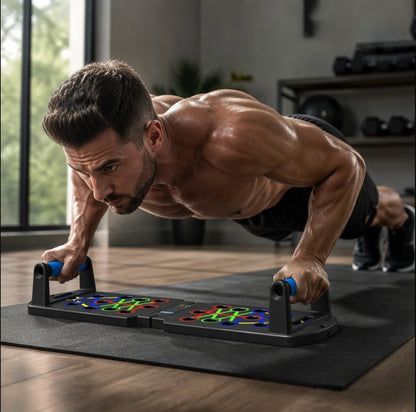 Push Up Board – Planche de pompes musculation maison | Pectoraux, épaules, triceps & abdos | MoveForce