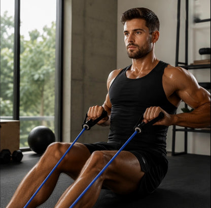 Bandes élastiques de résistance – Musculation maison & sport à domicile | Tous niveaux | Lot de 5 | MoveForce
