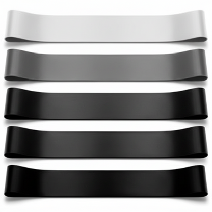 Mini bandes MoveForce noir et gris - résistance progressive