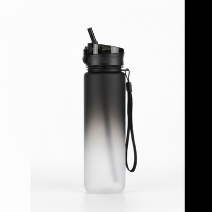 gourde-noire-blanche → "Gourde sport MoveForce coloris noir et blanc - Tritan étanche