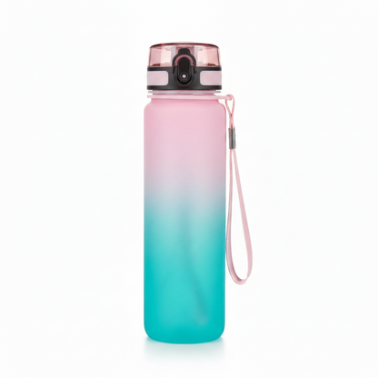 gourde-rose-turquoise → "Gourde sport MoveForce coloris rose et turquoise - fitness outdoor