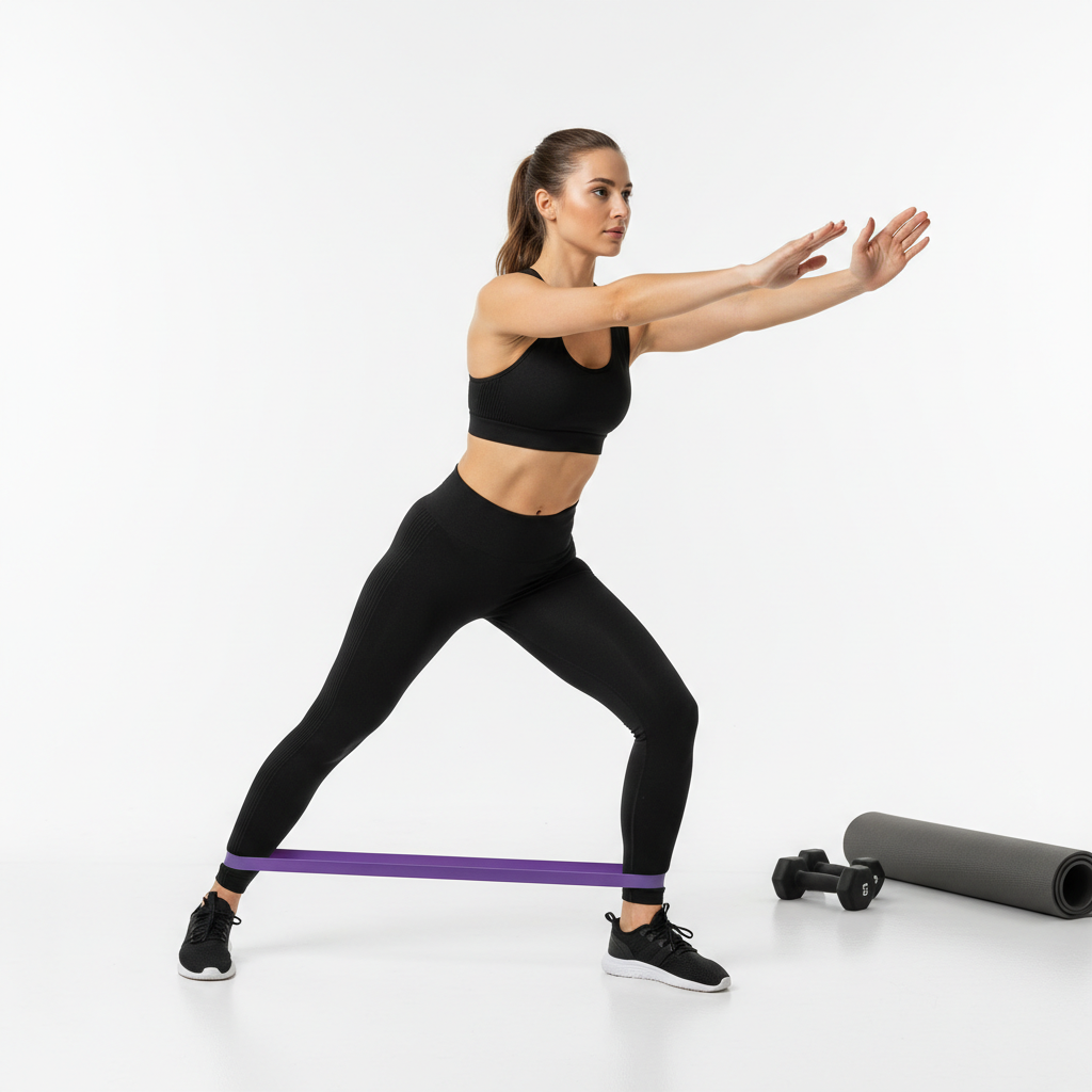 Mini bandes de résistance – Pack 5 niveaux | Jambes, fessiers & fitness | Plusieurs coloris